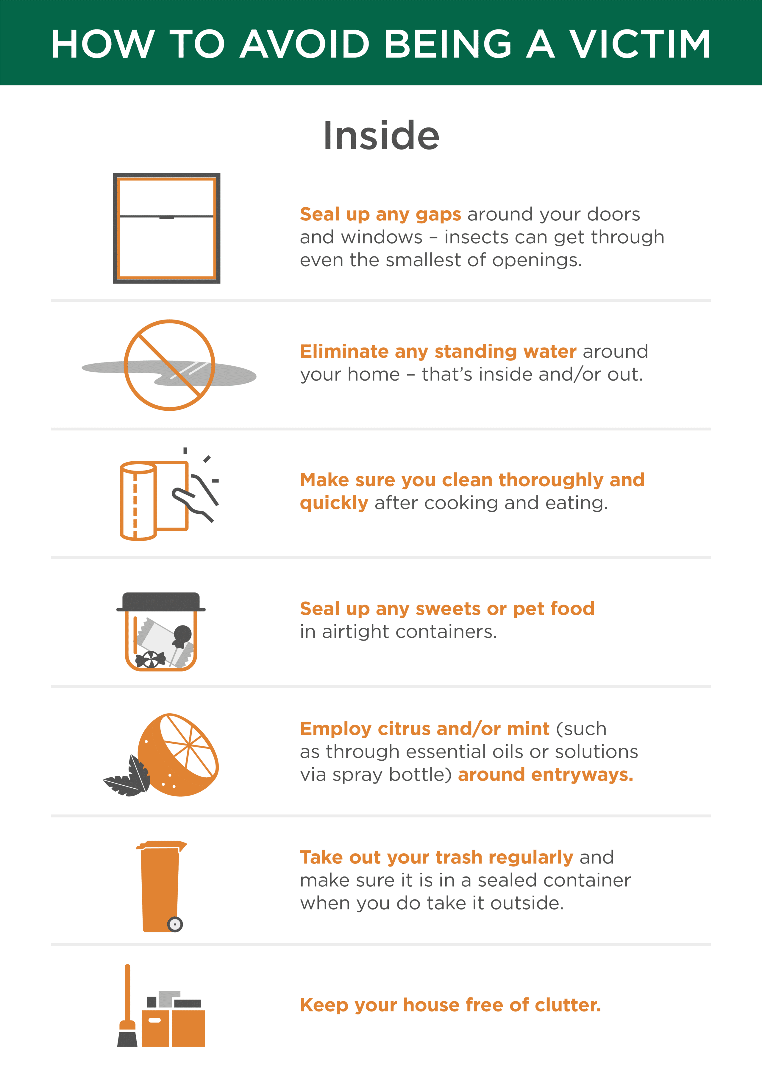 How to avoid being a victim graphic