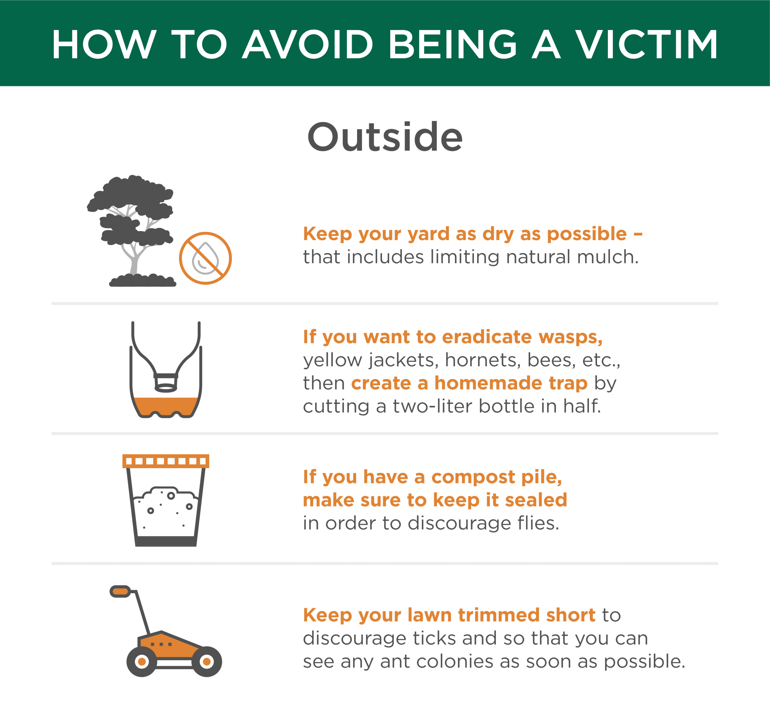 How to avoid being a victim graphic